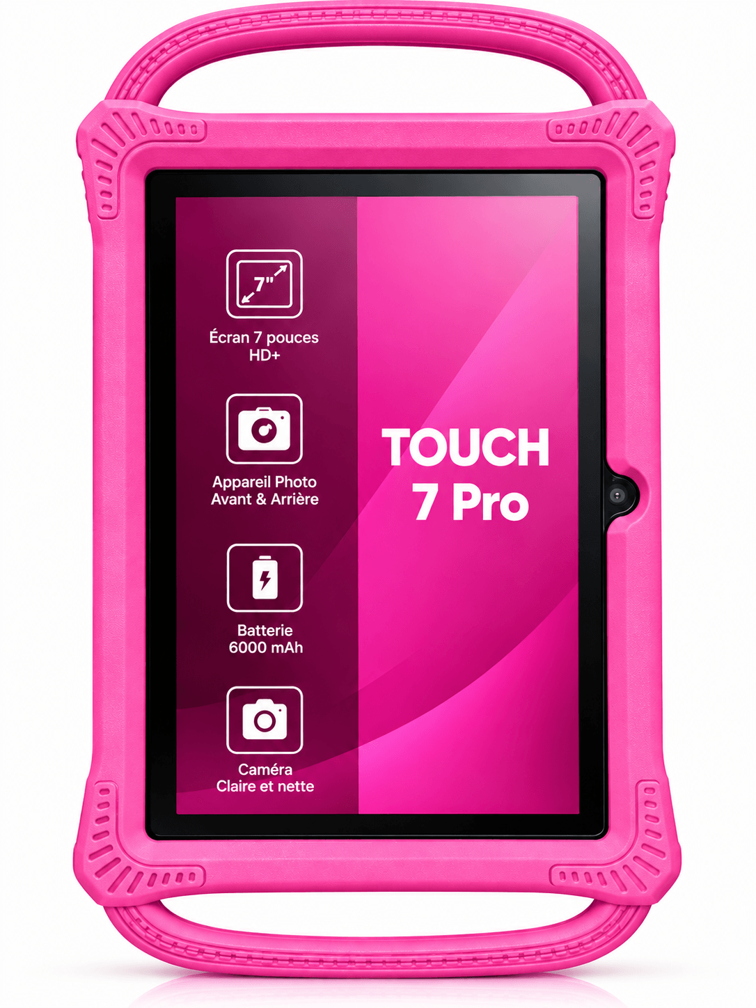 Touch 7 Pro – Tablette Enfant 7" HD+ | 6000 mAh | Double Caméra