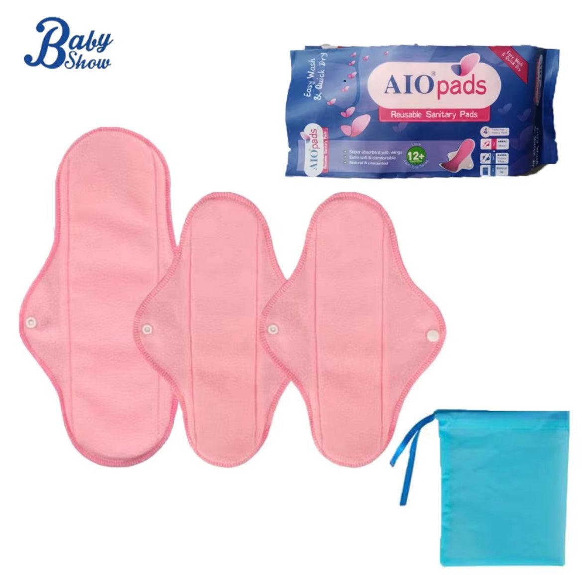 Photo 3 — AIOpads – Serviettes Hygiéniques Lavables pour Adolescentes | Pack de 3